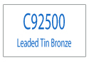 C92500 Cast Bronze Leaded Tin Bronze Info Page